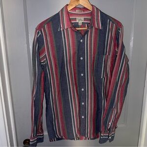 J.Crew Indian Madras Striped Button Down Shirt